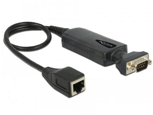 Convertidor Ethernet LAN RJ45 10 100Mbps Connector Female a Serie RS-232 DB9 Connector Male With Tuercas — image 1
