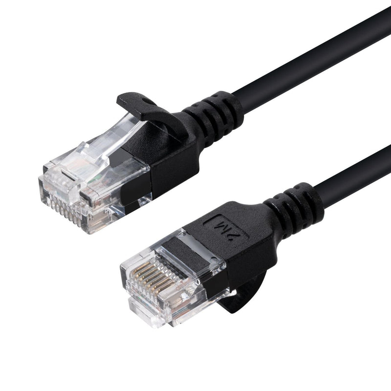 Microconnect V-UTP6A03S-SLIM Network Cable Black 3M CAT.6A U/UTP [UTP]