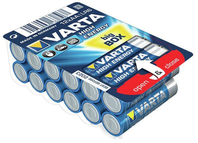 Varta Batteries Alcalinas Mignon, Aa, LR06, 1.5V Pack 12 Units — image 1