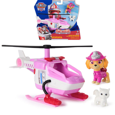 Spin Master Paw Patrol Fire Rescue: Helicóptero Rescate Skye, Vehículo Toy With Figure Perro And Gato Skye 607 — image 1