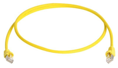 Telegärtner Network Cable S/FTP CAT.6A MP8FS500 Lszh Yellow 1,0M — image 1