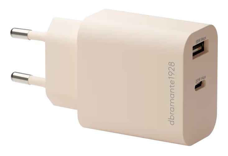 DBRAMANTE1928 Re-charge - Power Supply - 20 Watt - 2 Puntos Connection Output (usb-c, Usb)