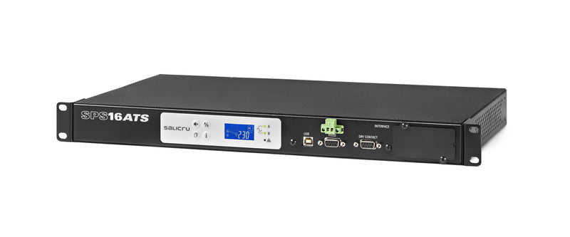Salicru Sistema Transferencia Automatic SPS.16.ATS 16A Panel LCD Input 2*IEC Output 1*IEC RS232 USB 1U