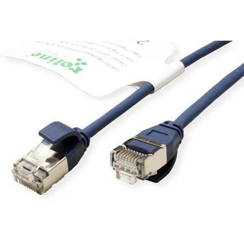 Roline Verde U FTP Network Cable CAT.6A (class Ea), Lsoh, Slim, Azul 1,5M