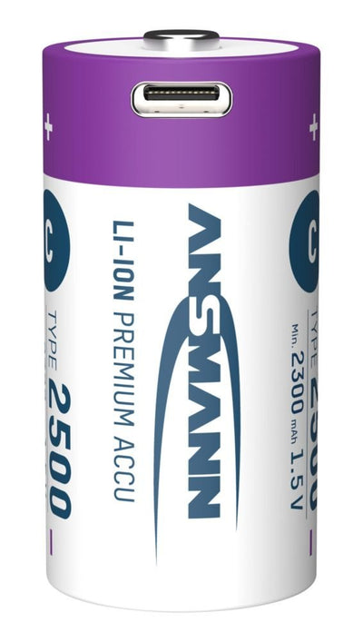 Ansmann 1313-0004 Batteries Recargables Li-ion Baby C Type 2500 (min. 2300MAH) Pack 2 — image 1