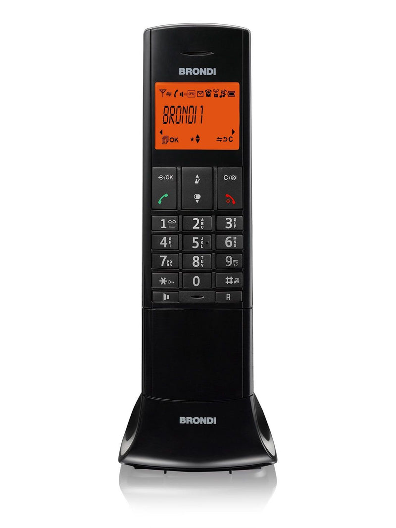 Brondi Lemure Phone Dect Identificador Llamadas Black