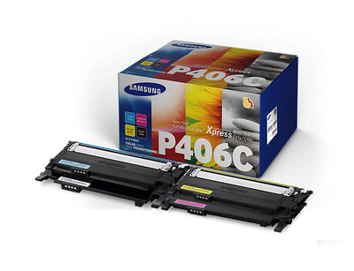 Samsung Multipack Black / Cyan / Magenta / Yellow CLT-P406C SU375A Rainbow Kit, 4 Tóneres: CLT-K406S + CLT-C40 — image 1
