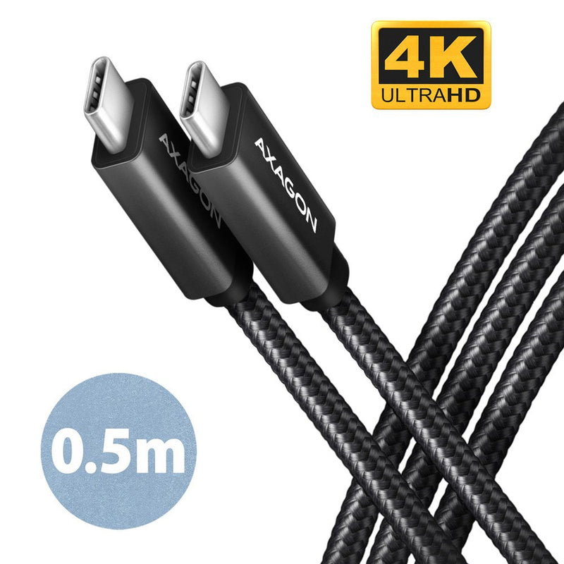 USB Cable -c BUCM32-CM05AB - USB-C 3.2 Gen 2, 0,5M, Pd, 100W, 5A, 4K Hd, Aluminium Trenzado, Black