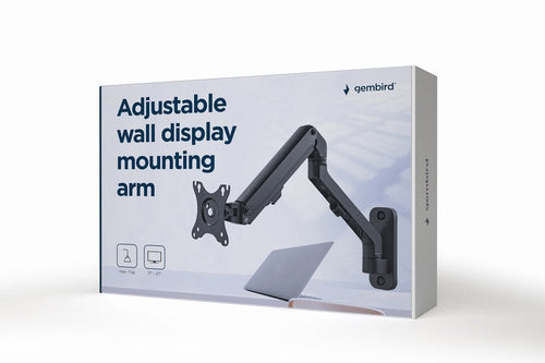 Gembird MA-WA2-01 Stand Monitor 68,6CM (27) Black Wall — image 1