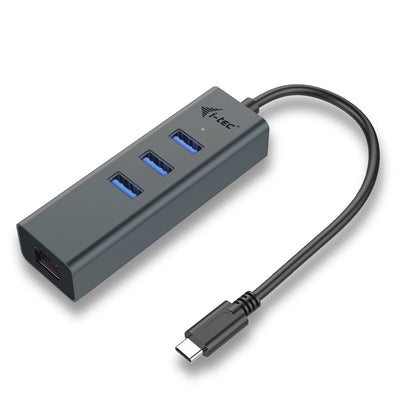 I-tec Metal Hub USB-C 3x USB 3.0 + Gigabit Ethernet — image 1