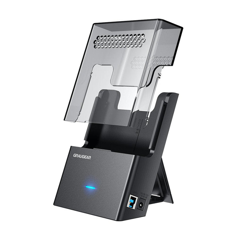 Grisgear Dock-caja 3,5 2,5 HDD SSD, USB 3.2 GEN1
