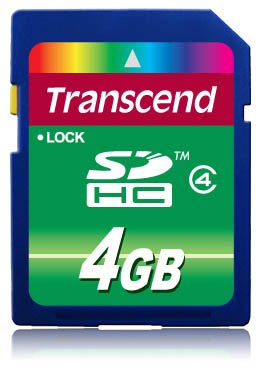 Transcend Secure Digital 4GB Sdhc Clase 4