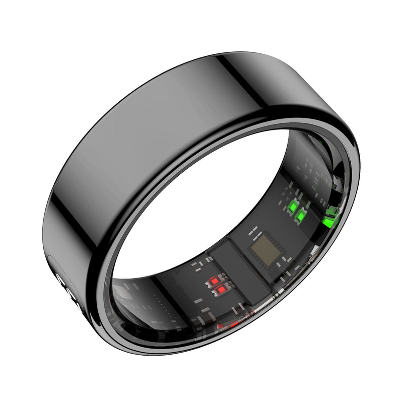 Leotec Smart Ring Kor Mau Black Size 8