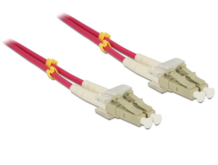 Delock Cable Fibre Optic Lwl Lc - Lc 3.00M Multimode Duplex OM4