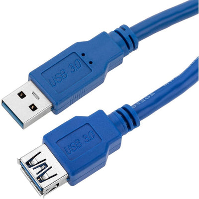 Techly 0.5M USB 3.0A M/F USB Cable 0,5M 3.2 Gen 1 (3.1 Gen 1) USB a Blue — image 1