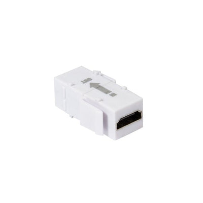 HDMI Keystone Coupler, a F To HDMI a F, 4K 30 Hz, Repeater, White — image 1