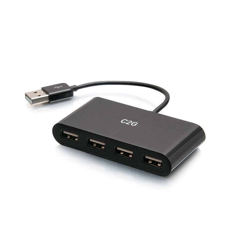 C2G 4-PORT USB Hub USB 2.0 Multiport Hub 480Mbps Hub 4 X USB 2.0 Desktop