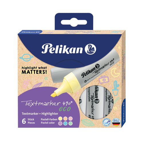 Pelikan Marcador 490® Eco, Set Of 6 Colours Pastel — image 1