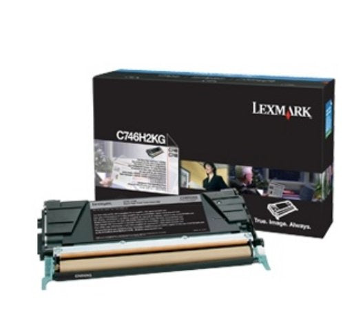 Lexmark C746 C748 Toner Cartridge Black Standard Capacity 12.000 Pages Corp. Cartr.