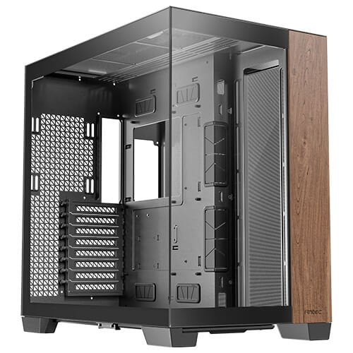 Antec PC Case Gaming Fishtank C8 Wood E-atx 2XUSB3.0,1XTYPE C 10Gbps S/F