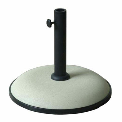 Marbueno Base Umbrella Round Cement 41.5X35 Cm 15Kg White Garden Pool Terrace 10448