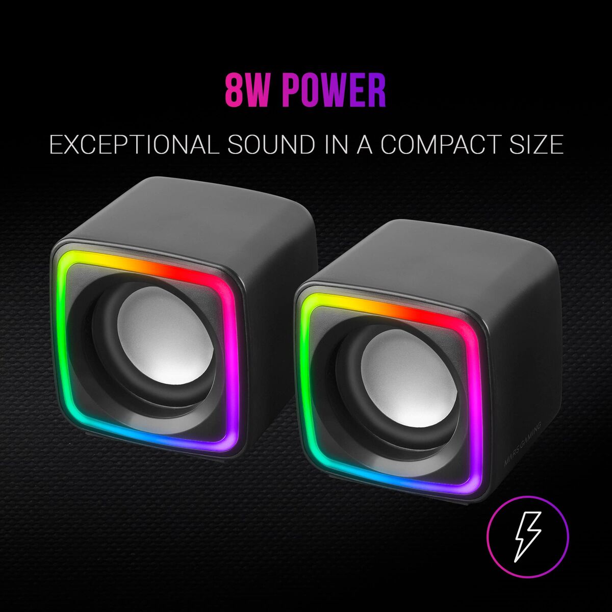 Mars Gaming Pc Speakers Mars Gaming Mscube Black 4 W