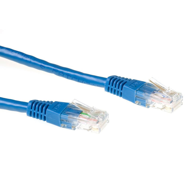Blue 3 Meter U UTP CAT.6 Patch Cable With RJ45 Connectors