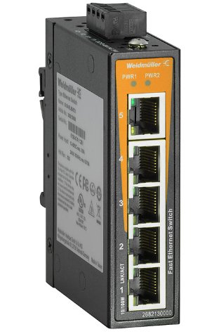 White IE-SW-EL05-5TX Network Switch, Unmanaged Fast Ethernet Anzahl Ports: 5X RJ4 — image 1