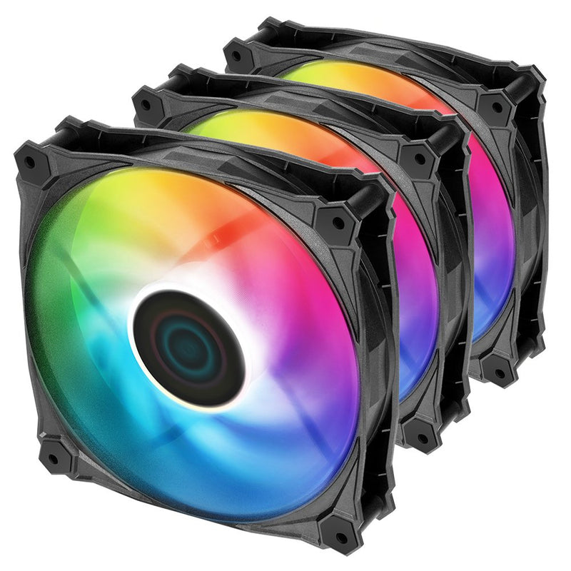 Iceberg Thermal Icegale Lightning ARGB Fan 12CM Black 3 Pieces