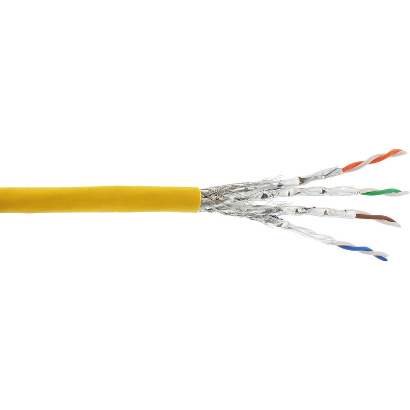Inline Network Cable S/FTP Pimf CAT.6A Libre Halógenos 500MHZ Yellow 100M