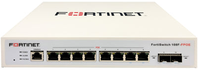 Fortinet Switch Gestionable Fortiswitch 108F-FPOE 10P 8XGE PoE + 2XSFP L2 + White — image 1