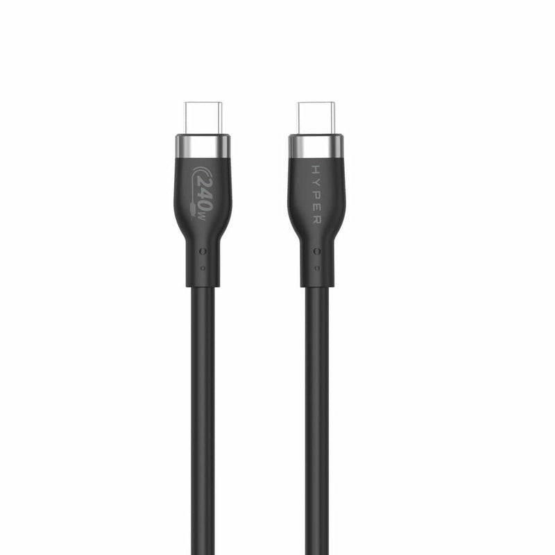 Cable Hyper 1M Silicone 240W USB-C Charging - Black
