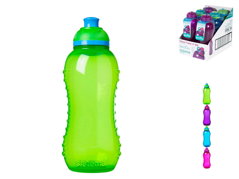 Sistema Twist 'n' Sip Squeeze Bottle Water Children 330ML Without Bpa