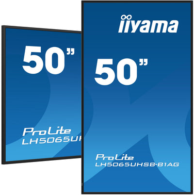 Iiyama Screen Señalización LH5065UHSB-B1AG Digital 125,7CM (49.5) LCD Wi-Fi 800 Cd M² 4K Ultra HD Black Proces — image 1