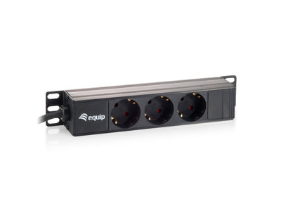 Power Strip Power Aluminium Rack 10 3 Sockets 1U — image 1