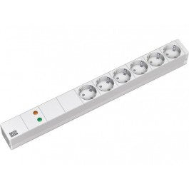 Pdu It 19 Básica 1 U, 6 Sockets Strip Plugs Silver / Grey Protection Contra Sobretensión + Filter