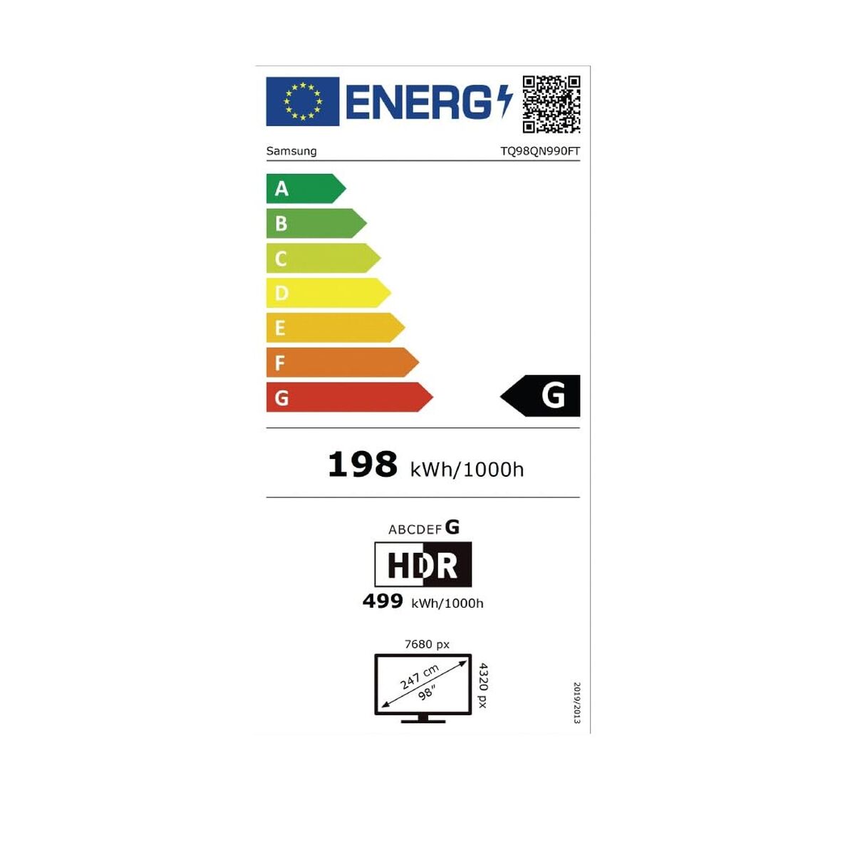Samsung Smart Tv Samsung Tq98Qn990Ftxxc 98" 8K Ultra Hd Hdr Neo Qled