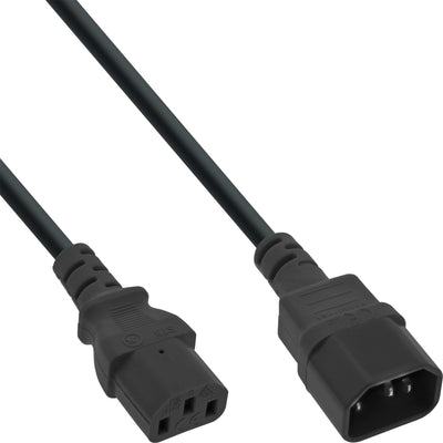Inline Cable Power 3 Pines IEC C13 a C14 Male a Female Black 5M — image 1