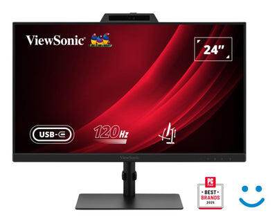 Viewsonic Monitor 24 VG2441V FHD 120HZ IPS HDMI Ddp Wcam USB USB-C Multi Ajust — image 1