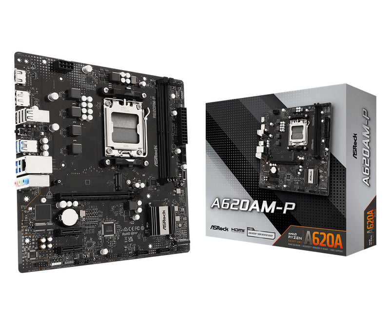 Asrock Motherboard A620AM-P (AM5) microATX