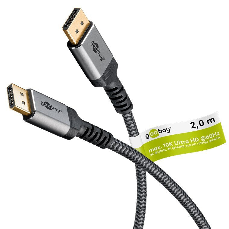 Goobay DisplayPort Cable 2.0 2.1, 80 Gbit S