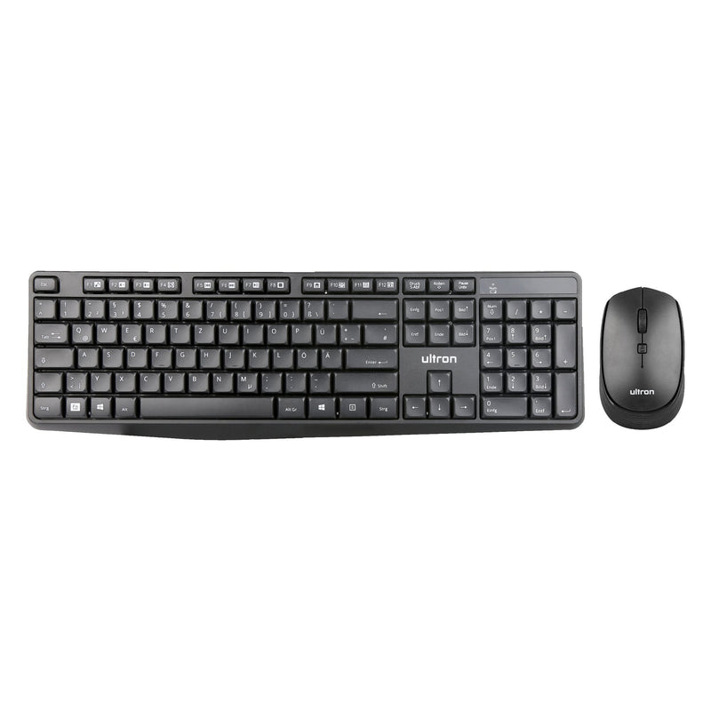 Ultron Keyboard German + Mouse UMC300 RF Wireless Black