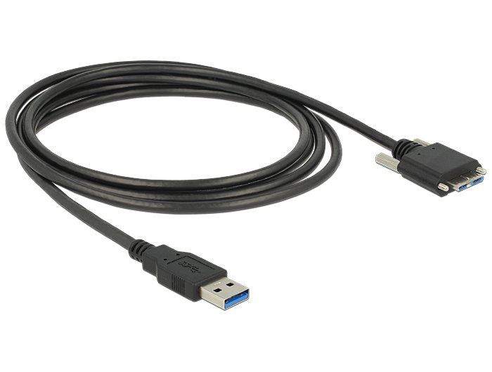 Delock 83599 USB Cable 3.0 Type a Male USB 3.0 Type Micro-b Male With Screws 3M