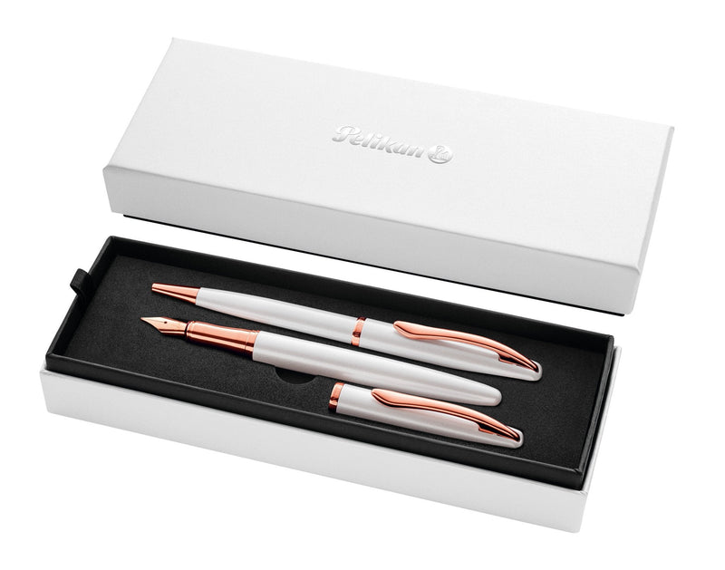 Pelikan Pluma And Pen Jazz Noble Elegance Perlmutt W
