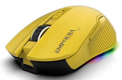 Inca Mouse Gaming RGB 7200DPI 7TAMEN USB Bt 1.50M Yellow — image 1