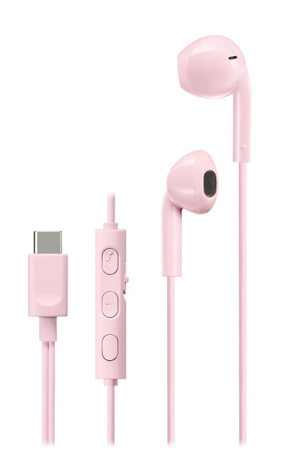 JVC Headphones HA-FR17UC Pink Type Button With USB-C — image 1