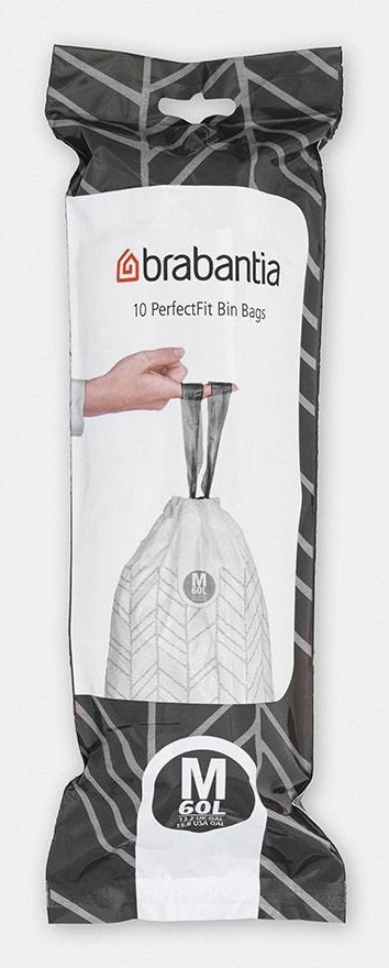 Brabantia 126901 Bag Basura 60 L White 10 Pieces