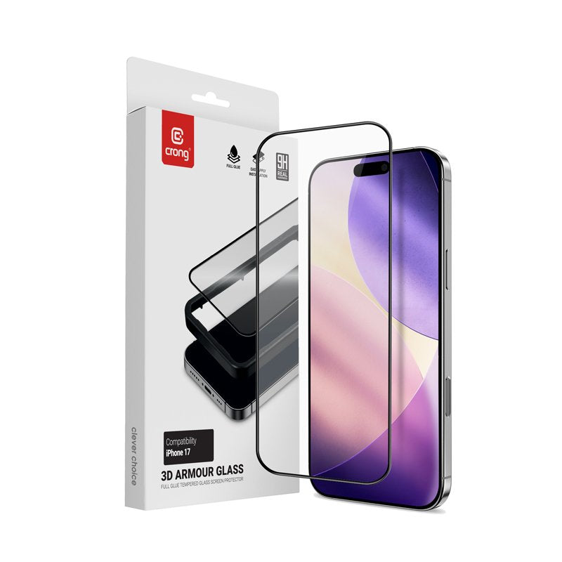 3D Armour Glass - Glass Templapara Iphone 17 + Ramka Installation
