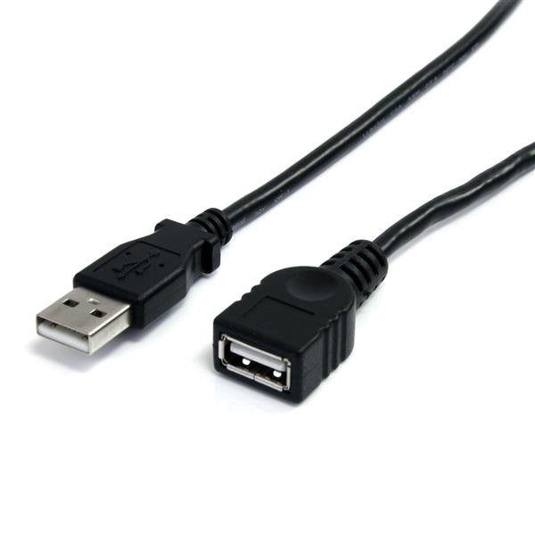 StarTech.com Cable 1 8M Extensión Alargador USB 2.0 High Speed Hi Speed Male a Female USB a Extensor Black Cab