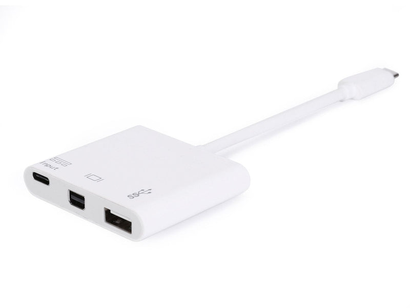 Equip Adapter 3EN1 USB-C a Mini DisplayPort + USB Type a 3.0 + USB-C M/H White 133463